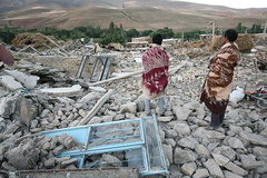 زلزله‌زدگان روستای باجه باج از توابع ورزقان - آذربایجان شرقی 